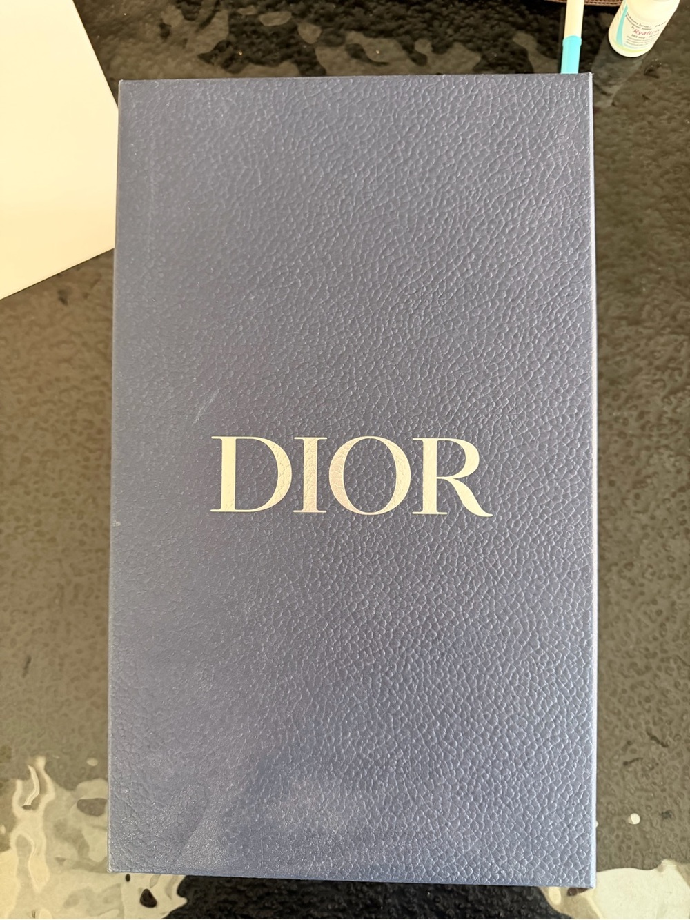 Dior Navy Blue Logo Wall Art